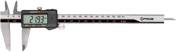 Digital caliper with large display